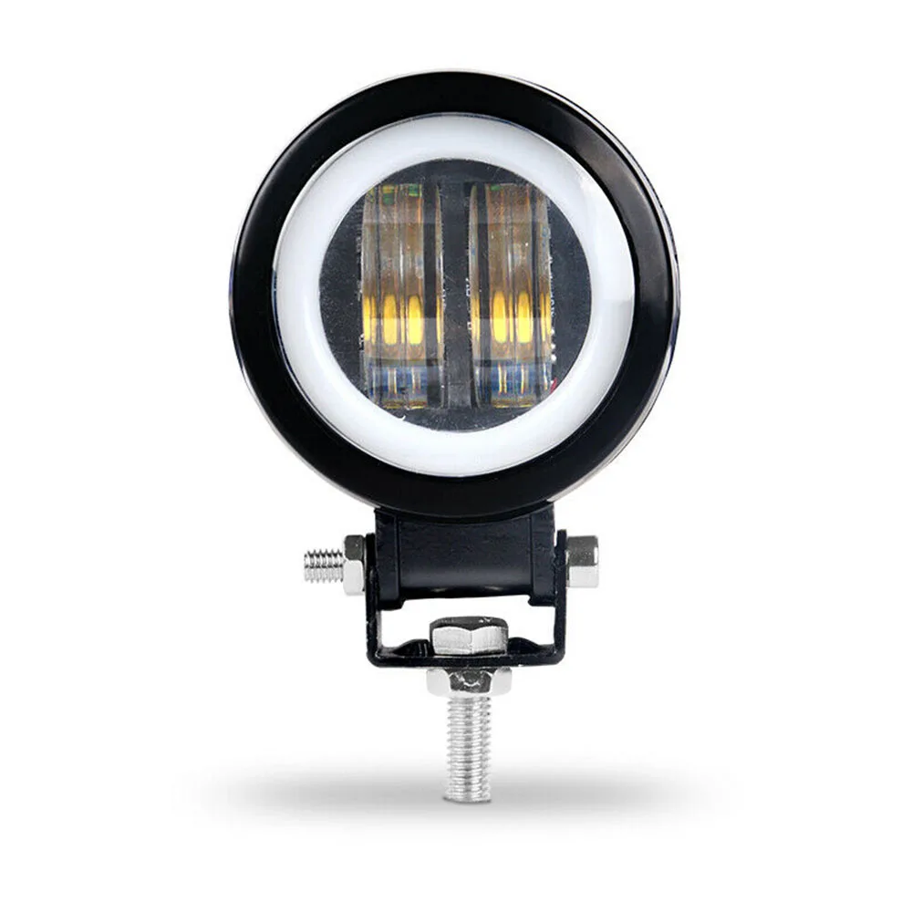 Для SUV ATV 2 шт. 20 Вт 3 дюйма Круглый Красный Halo светодиодный рабочий светильник для