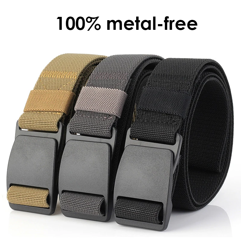 Ремень HSSEE мужской Эластичный эластичный пояс из жесткого АБС-пластика с