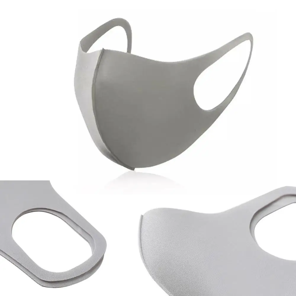 Многоразовая маска для рта с петлей ушей 3D ледяная шелковая хлопковая