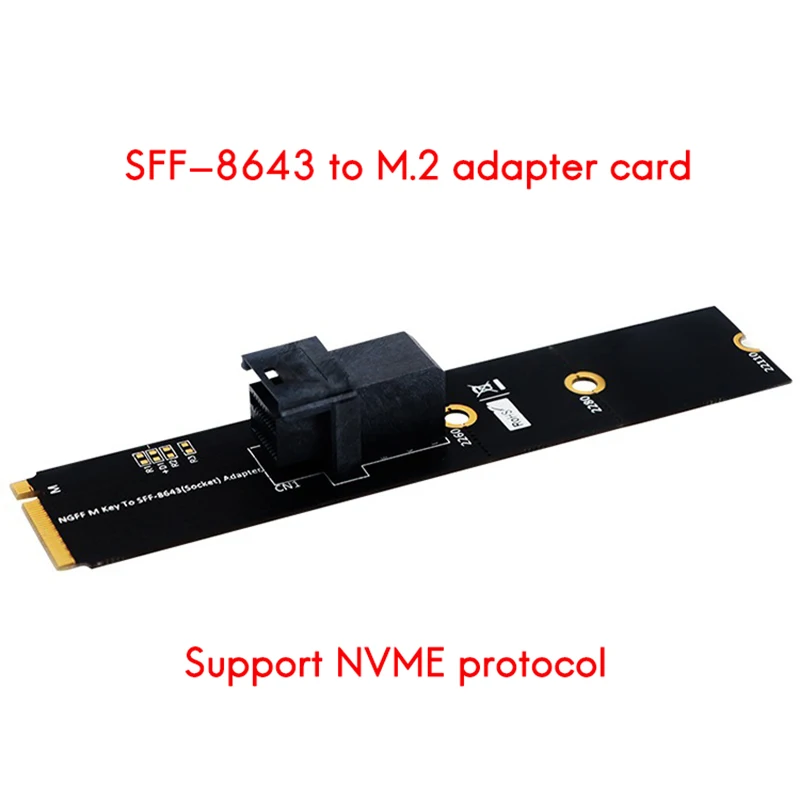 Адаптер для карты памяти M.2 адаптер Minisas HD SFF-8643 36Pin поддерживает протокол NVME |