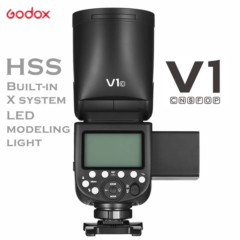 Godox V1 вспышка V1C V1N V1S V1F V1O V1P TTL 1/8000s HSS 2600 мАч литиевая батарея Speedlite для Canon Nikon Sony Fuji