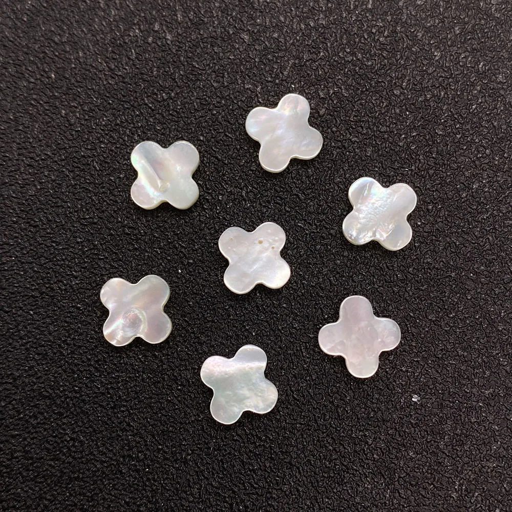 

10pcs Natural Shell Flower Non-porous Pendant Shell Beads Exquisite Necklace Bracelet Earrings Accessories Charm Jewelry DIY