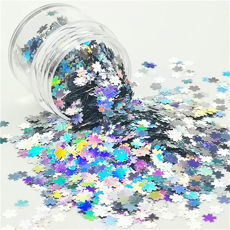 Ультратонкие блестки с цветами 10 г 5 мм розовые вишни пайетки животными для