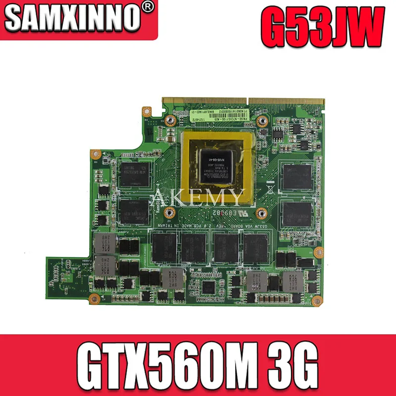 1 шт. Mxmiii VGA Видеокарта GTX 560m GTX560M карта для For Asus G73SW G73JW G53SW G53SX G53JW VX7 3GB|motherboard for asus|laptop