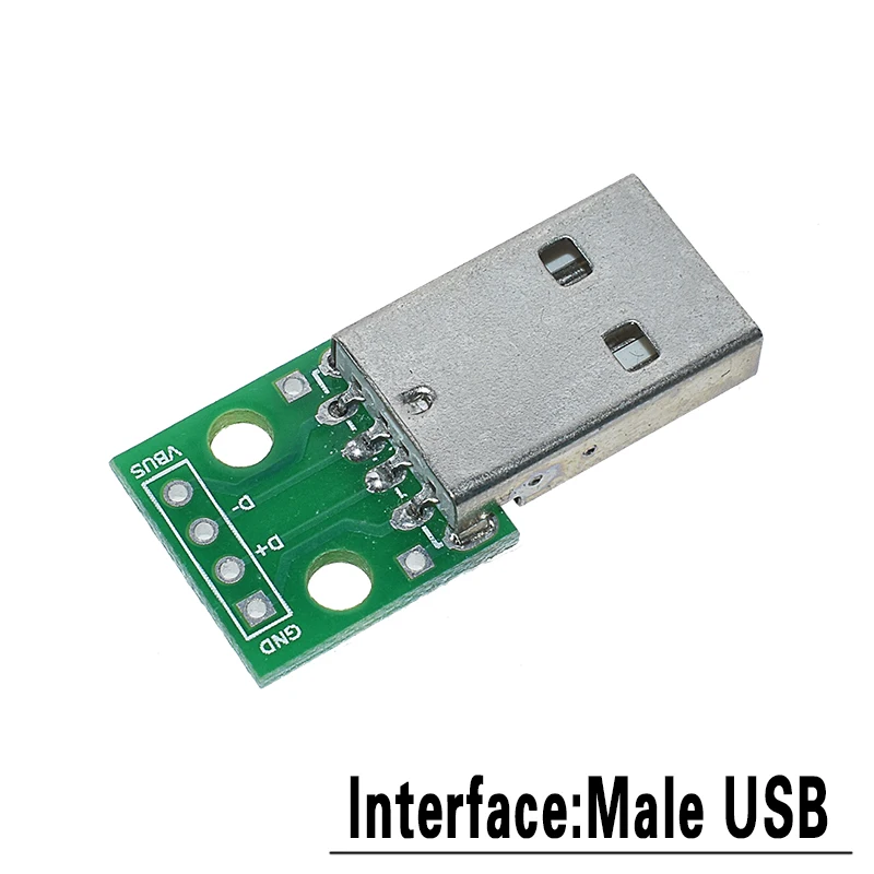 AEAK 5 шт. USB Мужской разъем/Мини MICRO USB для DIP адаптер гнездовой разъем 2,54 Разъем b type-C USB2.0 3,0 PCB конвертер