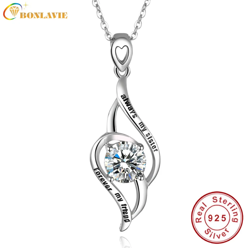 Ожерелье из серебра 925 пробы с именем на заказ от BONLAVIE Always My Sister|Ожерелья| |
