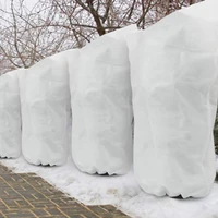 50hot drawstring winter frost cover wide application non woven fabric warm plant protection cover bag for home