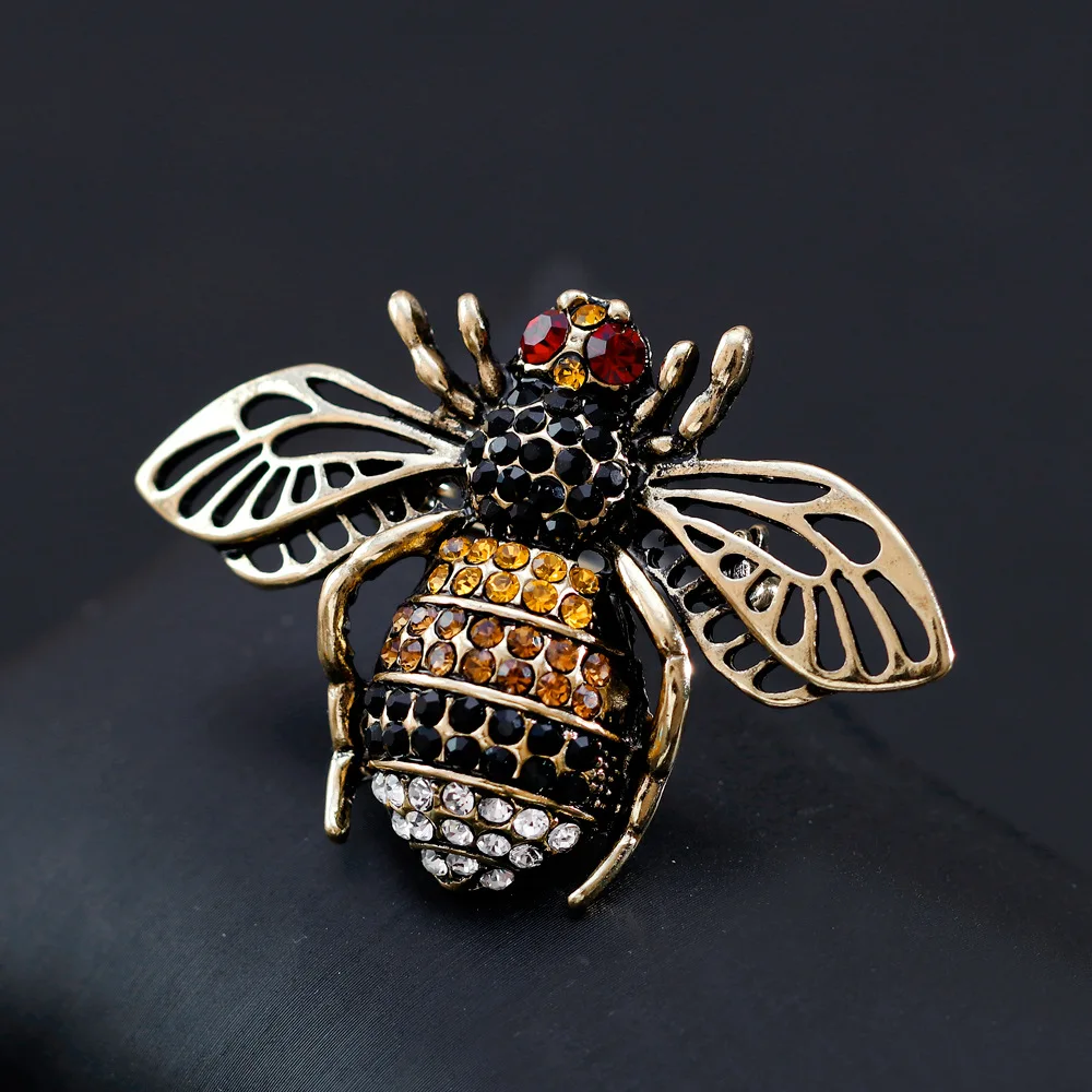 Новая Милая брошь Hemiston в виде животного пчелы с ручной росписью модные