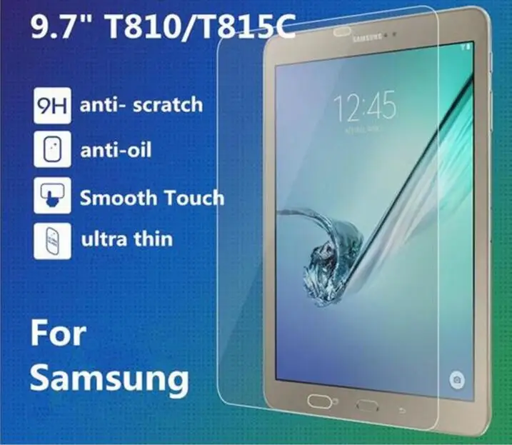 Закаленное стекло для Samsung Galaxy T810 Защитная пленка экрана T815 защитная 9