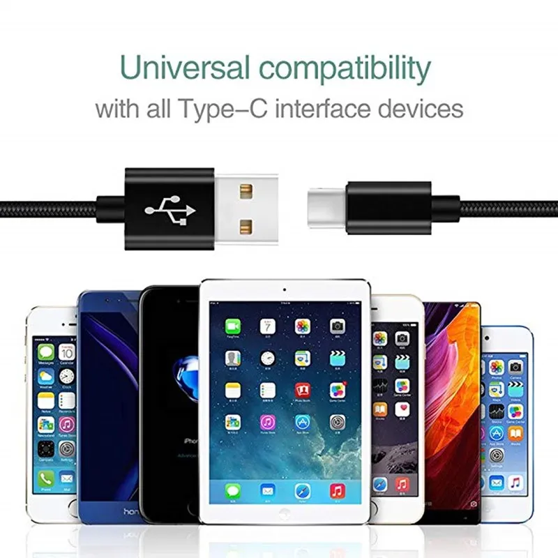 USB кабель для зарядки телефонов Huawei Xiaomi Redmi note 8T 8 7 pro Samsung S10 S9 S8 10 9 A8 2018 1 м|Кабели