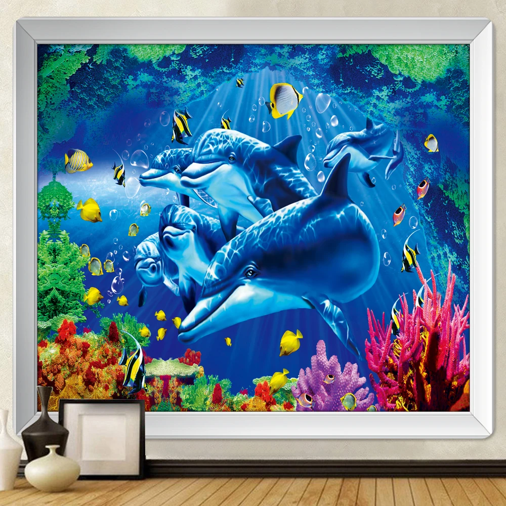 3D мечта сцены подводный мир гобелен для домашнего декора Коврик йоги с мандалой