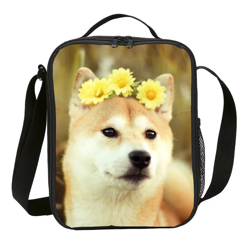 Small Lunch Bag Kids Boys Girls Funny Cute Animal Shiba Inu Prints Ice Insulated Thermal Picnic Lunchbox Handbags Sac A Main | Багаж и