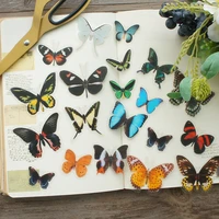 38pcs mix size forest butterfly specimens style pvc sticker scrapbooking diy gift packing label decoration tag