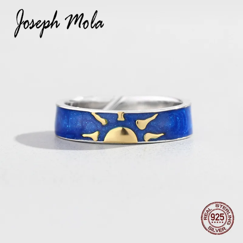 Joseph Mola 925 стерлингового серебра Звездная ночь Винсента Ван Гога оригинальные