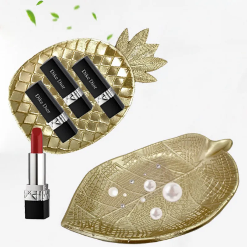 Nordic ананас металлический поднос закуски конфеты лоток листовая пластина