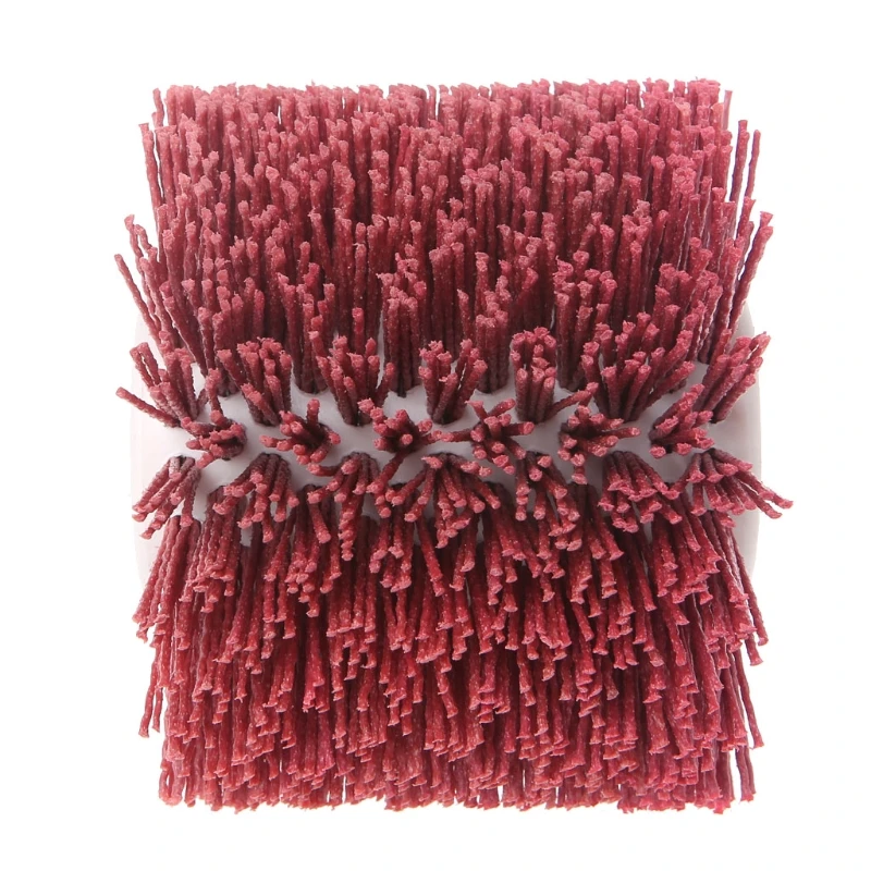 

Deburring Red Ceramic Abrasive Wire Round Brush Head Polishing Buffing Wheel
