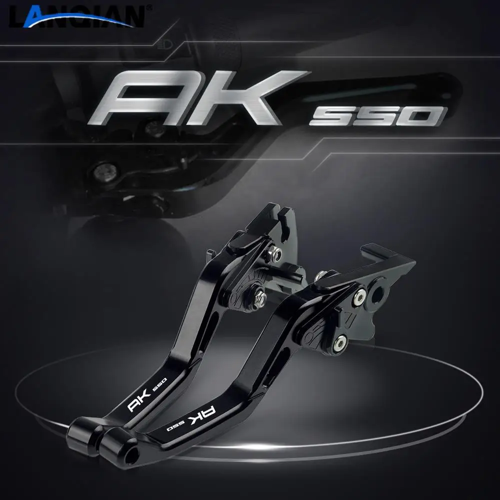 

For KYMCO AK550 9 Colors Motorcycle Parts Short Aluminum Adjustable Brake Clutch Levers AK 550 2017 2018 2019 Accessories