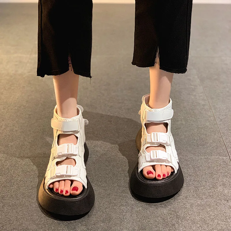 

Сандалии женские на толстой подошве, модные элегантные спортивные босоножки, лето 2021