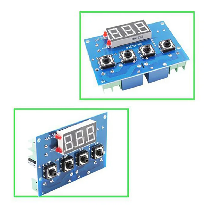 Цифровой микрокомпьютер термостат 12 В постоянного тока с 2 релейными выходами