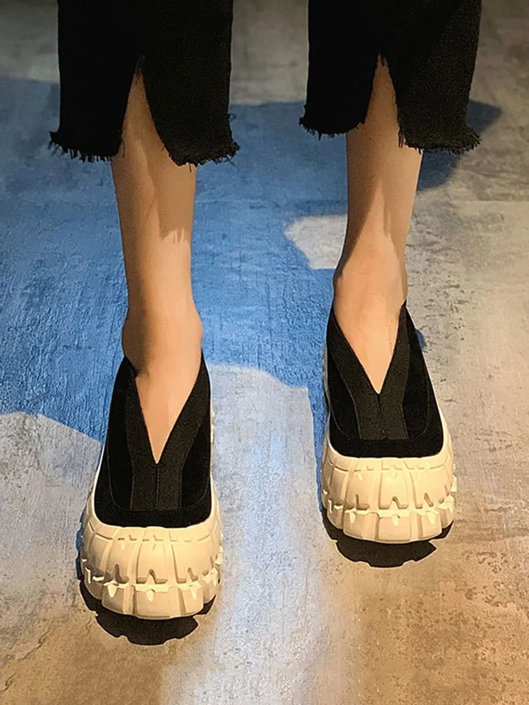 

Casual Shoes Women Shoes Zapatillas Mujer Pumps Shoes Women's Shoes Autumn Women Shoes Breathable Thick-soled Fashion Shallow