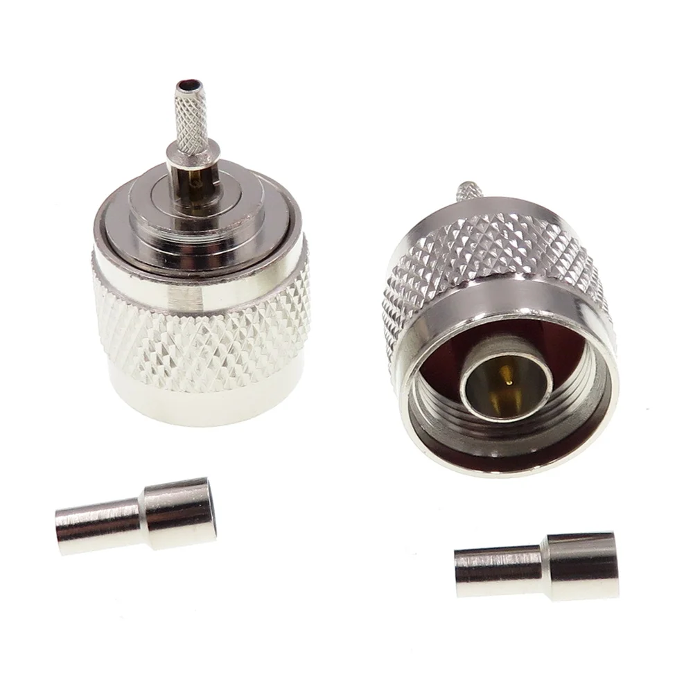 

1Pcs N-J1.5 Pure Copper Interface Adaptor N Type Male Crimping RF Connector for Connect RG174 RG316 Cable