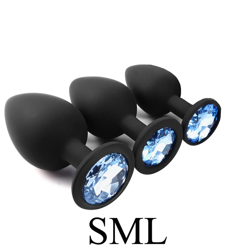 Силиконовый Анальная пробка ювелирный фаллоимитатор вибратор секс-игрушки для