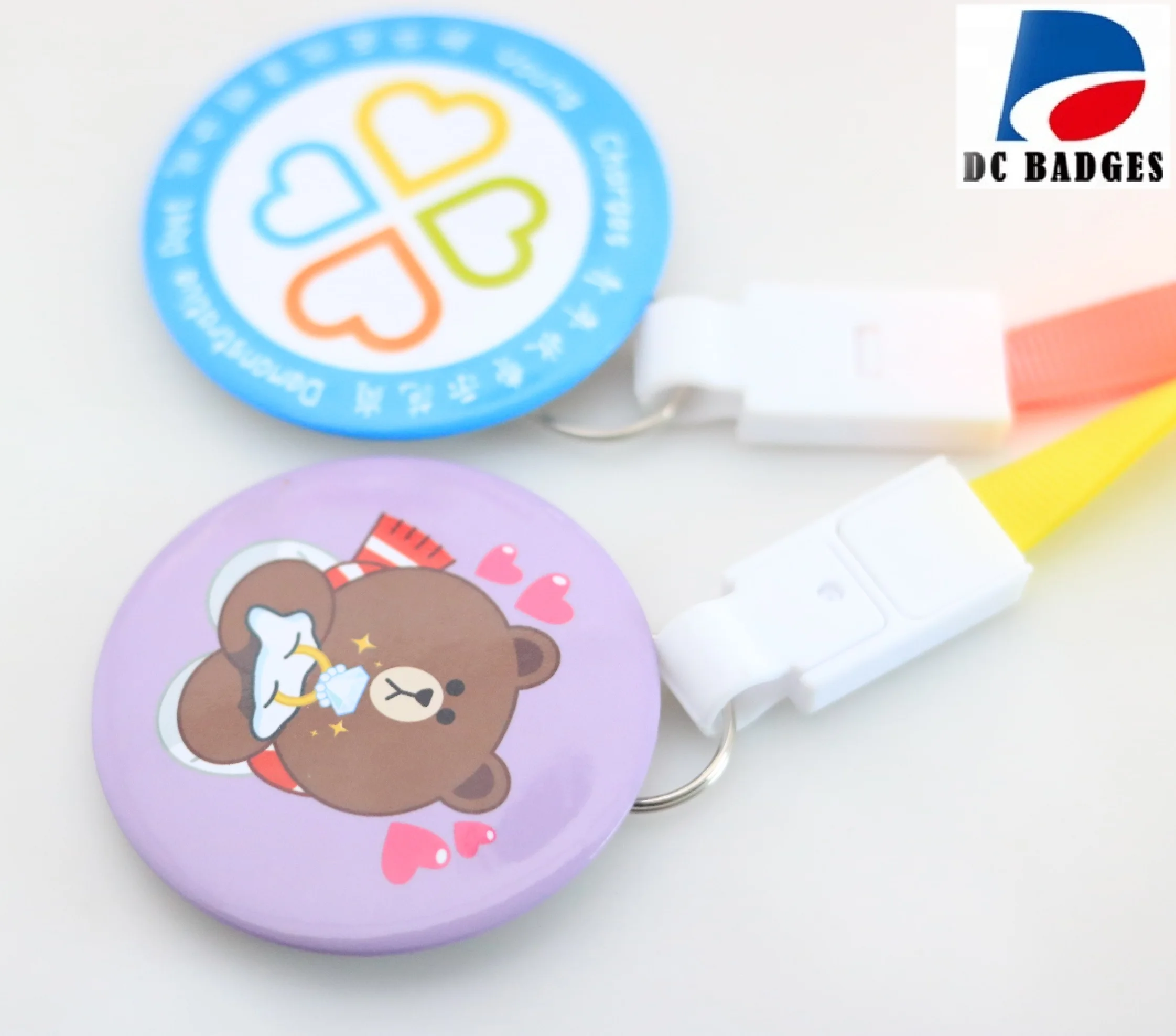 

200pcs 75mm Hang rope badge making machine material