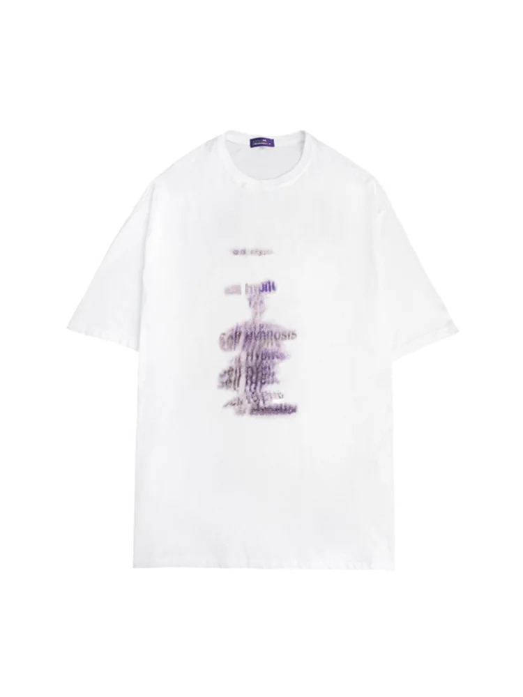 Женская белая футболка лето 2021 новая свободная Светоотражающая с круглым