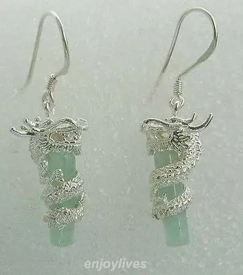 + Бесплатная доставка @ 18KWGP катушка дракона натуральный зеленый нефрит