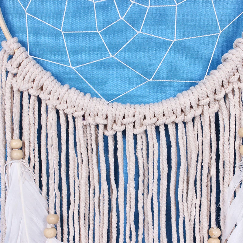 Потертый шик Винтаж Висячие ловушки мечты большой сделанный вручную Ловец снов