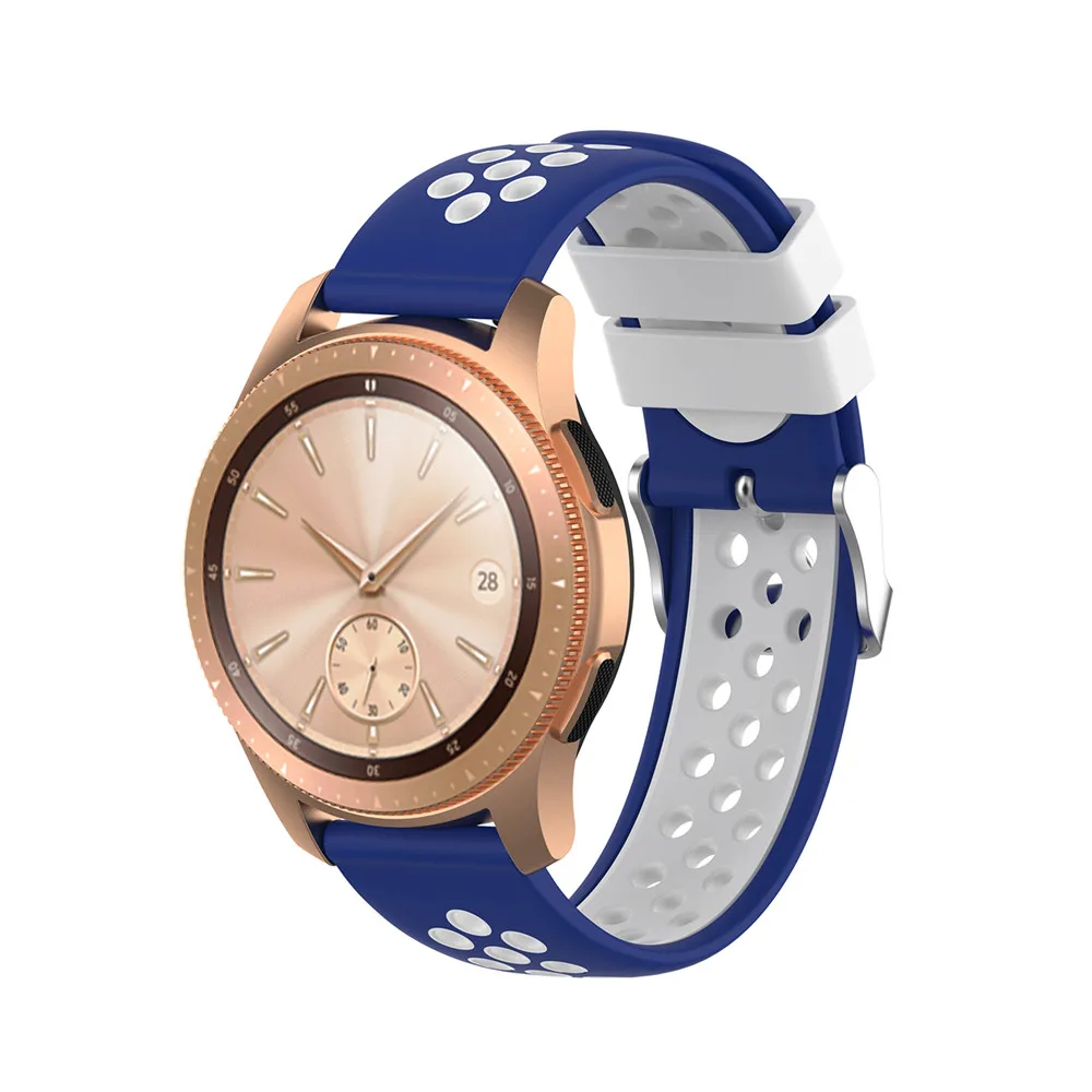 Силиконовый ремешок 20 мм для Garmin VIVOMOVE 3/HR Sport для samsung Galaxy Watch 42 мм R815 для Timex Weekender/Expedition
