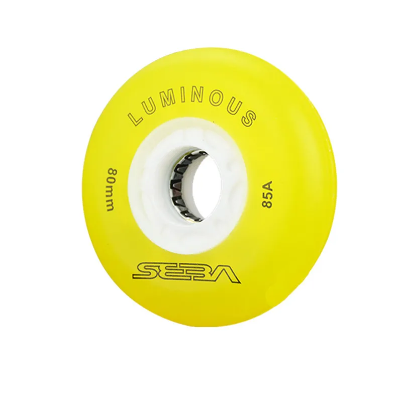 

8pcs 85A for SEBA HV High HL FSK Slalom Luminous LED Skating Wheels Flash Roller Skates 62 64 68 70 72 76 80mm Kid Patines Tyres