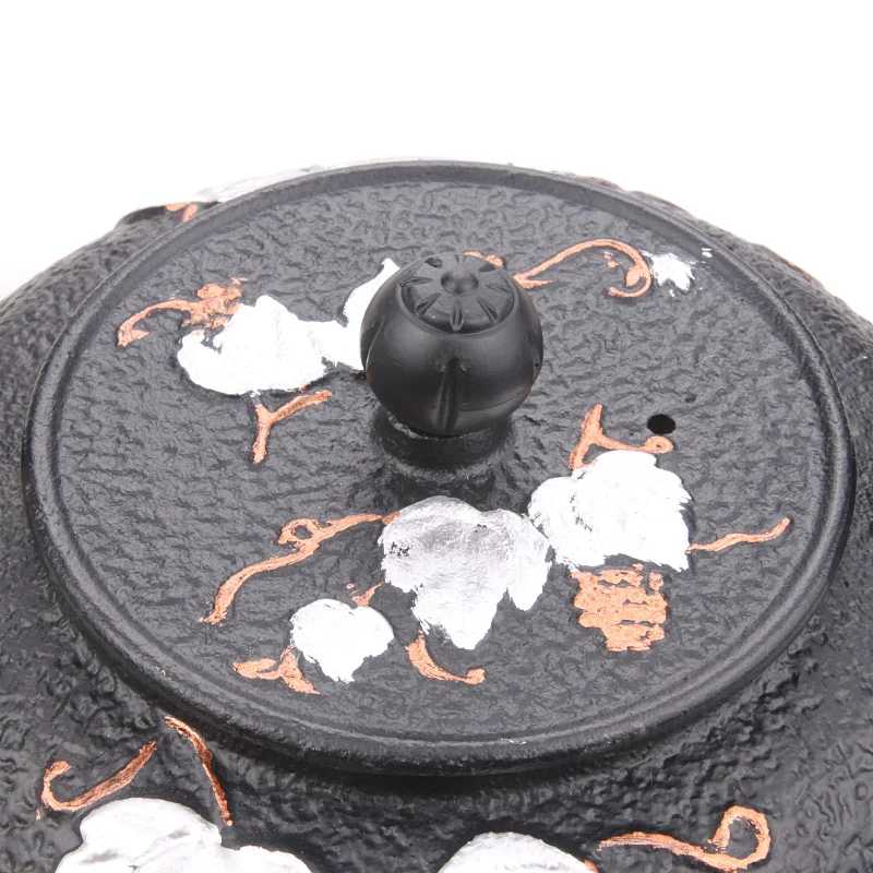 Чайный чайник ручной работы из чугуна и японского с фильтром двойным ремнем