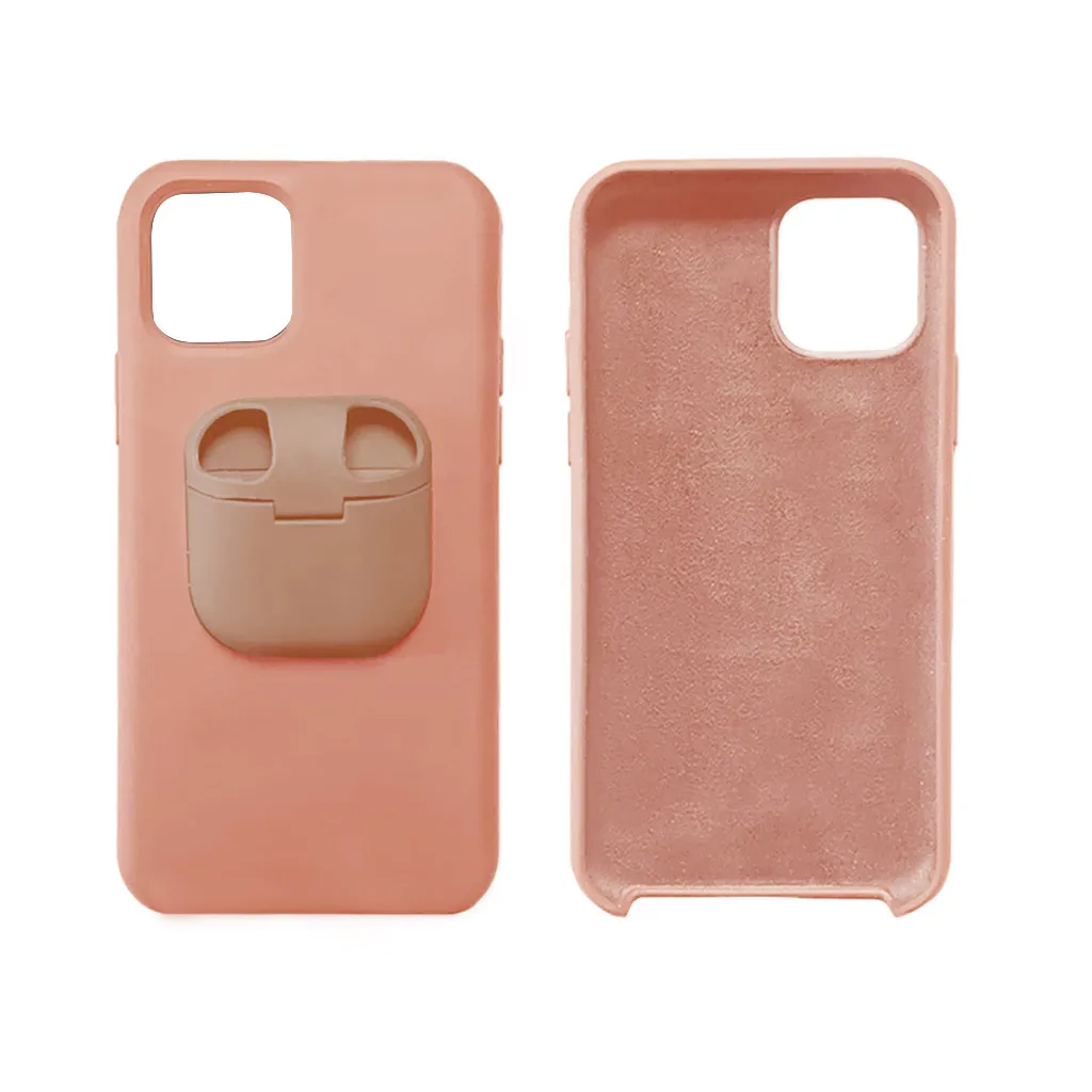 Жидкий силиконовый чехол для телефона для IPhone 11/Pro/MAX/XR/XS/X для Air Pods 2 в 1 мягкий чехол для 7 Plus/8 Plus