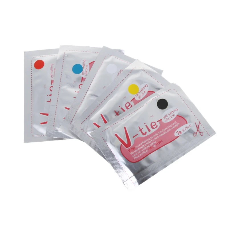 5 шт. цветов термоуплотнение фиксация и формуgru жидкий силикон V Tie DIY