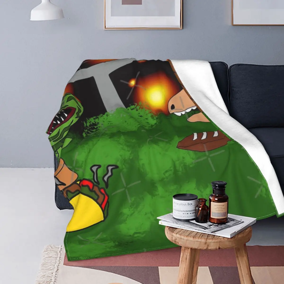 

Manta de fútbol y Tacos, colcha a cuadros para cama y Picnic, 150, 10 unidades