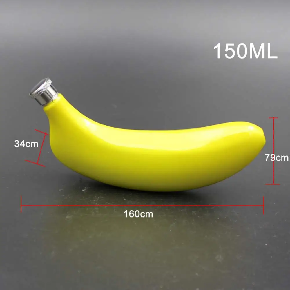 Креативный кувшин в форме банана 5 унций винный горшок фляжка для виски из