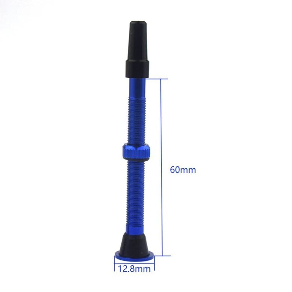 

1 Pair Tire Presta Valve Alloy Stem 60mm MTB Road Bike Tubeless with Cap + Tool Portable Waterproof Cycling Element