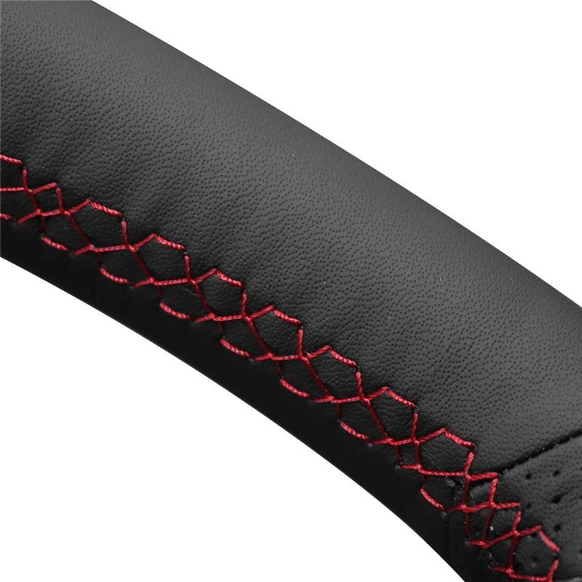 MEWANT черный мягкий чехол рулевого колеса автомобиля из натуральной кожи для