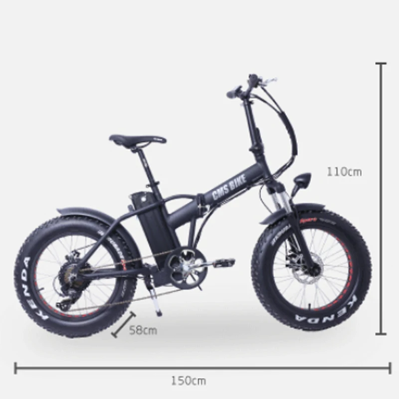 Электрический велосипед складной фэтбайк из алюминиевого сплава с 6 переменными