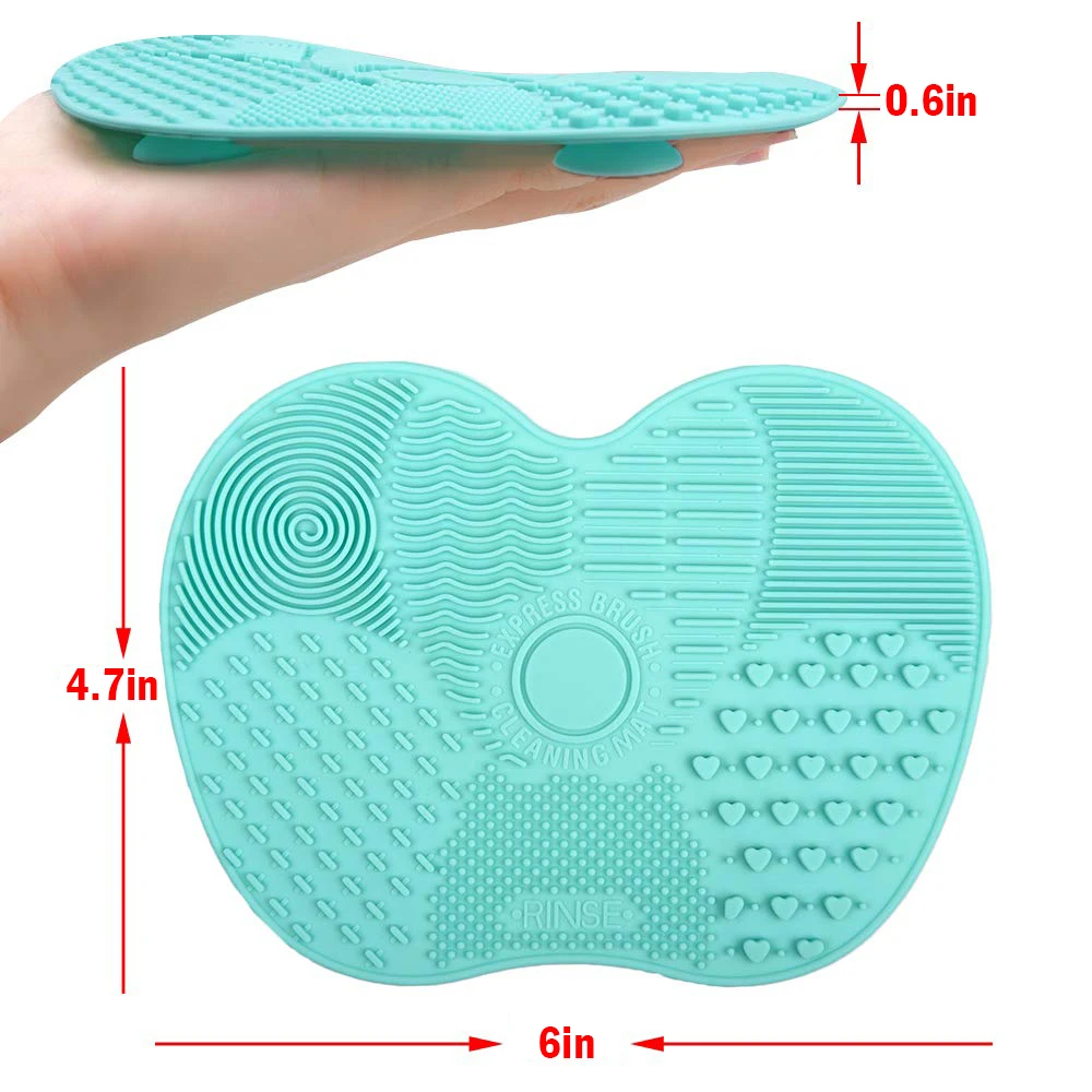 

Makeup Brush Scrubber Foundation Board Silicone Makeup Brush Cleaner Pad Make Up Washing Brush Gel Cleaning Mat Hand Tool