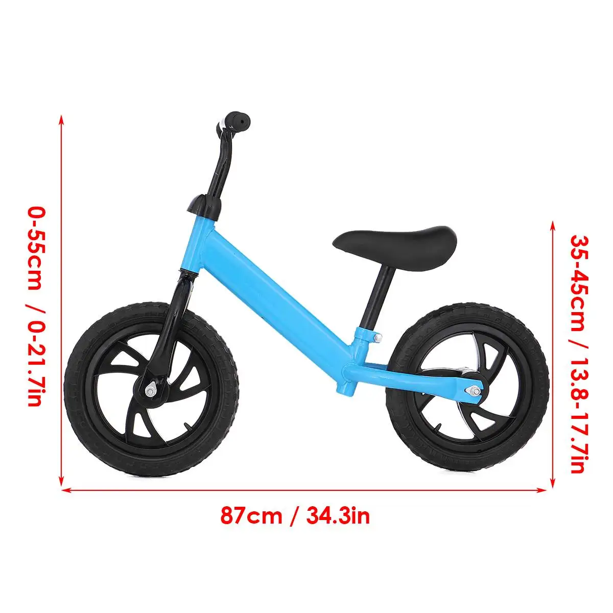 

12 inch Children's Tricycle 3-in-1 Children's Scooter Bicycle Thickened Balance Bike for 1-6 Years Ride on Car 2 Wheels