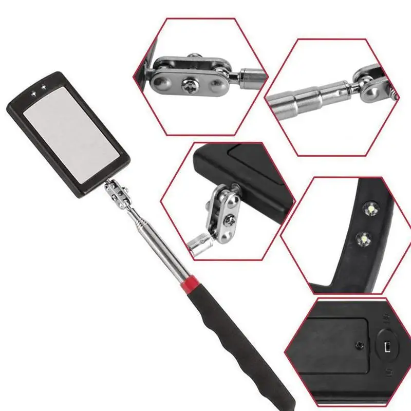 Авто светодиодный светильник выдвижной зеркало осмотра эндоскопа шасси