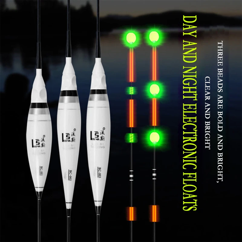 2022New 1Pcs Big Carp Fishing Electronic Floats Smart LED Floats Luminous Smart+USB Accessories Suit For Tackle High Sensitivity