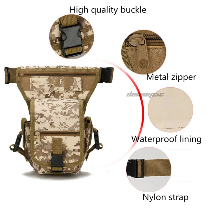 Tactical Outdoor Sport Leg Bag Military Hunting Pack Army Combat Multi-Purpose Camo Drop Thigh Pouch | Спорт и развлечения