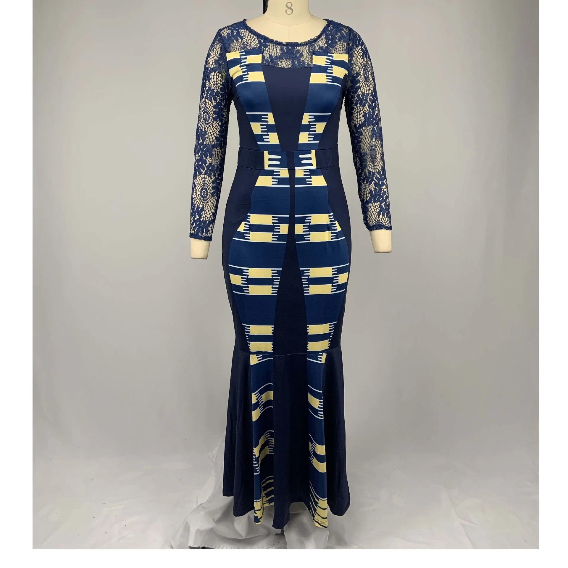 Комплект из обуви в африканском стиле платье для женщин 2020 Повседневная одежда