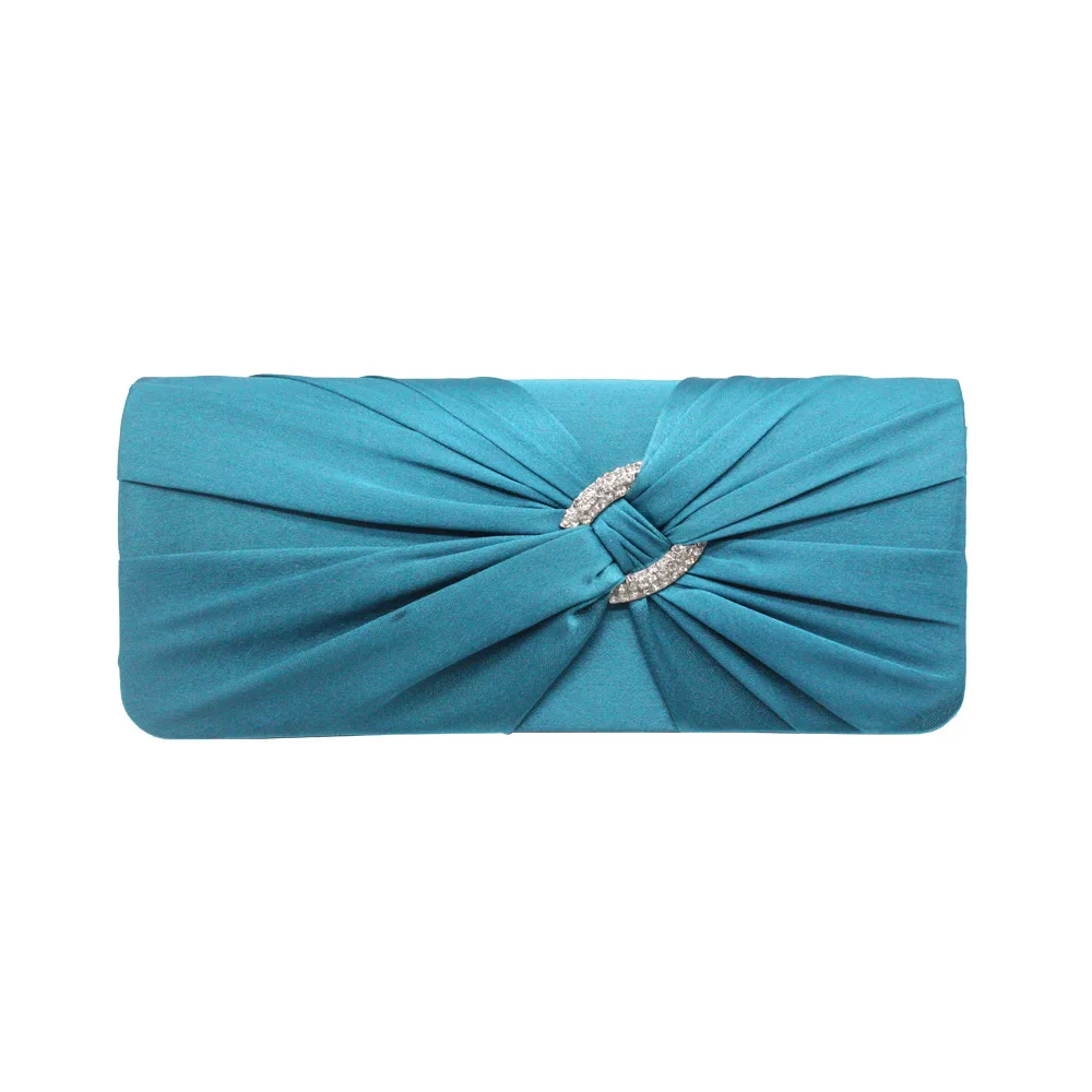 

Elegant Envelope Silk Evening Bags Wedding Ladies Clutch Bags Solid One Shoulder Pouch Fashion Party Banquet Clutches Purse