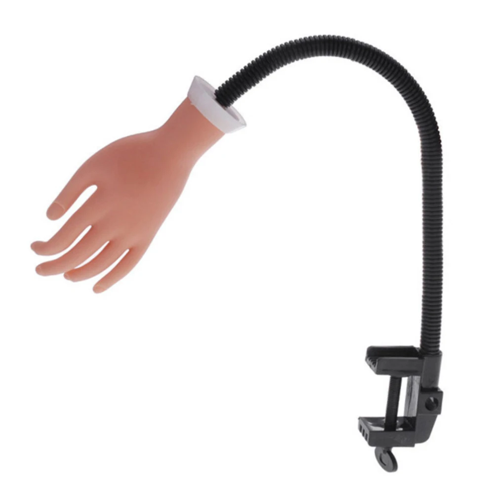 Гибкий дизайн ногтей практика ручной регулируемый модель руки силиконовый