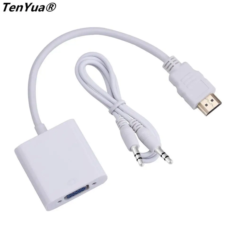 Адаптер HDMI в VGA видео кабель конвертер до 1080P от аналогового цифрового ПК HDTV dvd