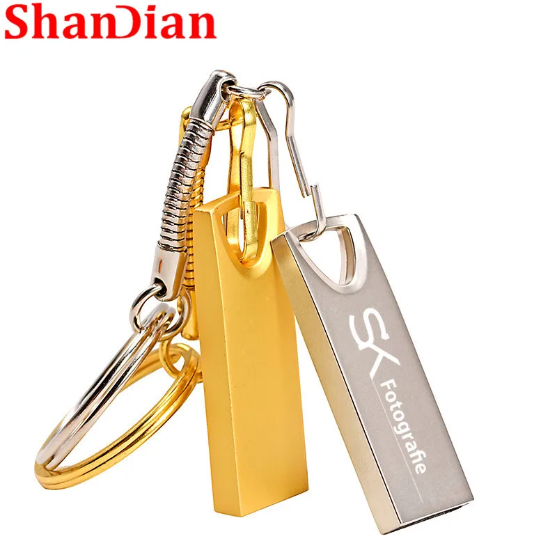 Металлический флеш накопитель USB 2 0 оригинальная Флешка флешка 8 ГБ/16 ГБ/32 ГБ/64